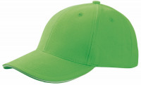 Sandwich cap, 4100 - zelená svetlá/biela