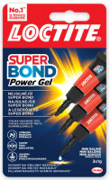 Lepidlo sekundové Loctite Super Bond Power Gel Mini Trio 3x1g
