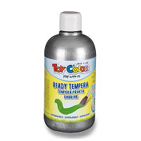 Farba temperová Ready Tempera 500ml, strieborná