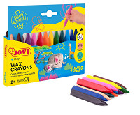 Pastelky voskové JOVI trojhranné 12 ks