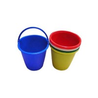 Vedro plastové 5L, plastová rúčka, farebný mix
