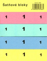 Šatňový blok, 100 listov,  4 farby (IGAZ 966)
