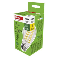 LED žiarovka Filament A60 A CLASS / E27 / 7,2 W (100 W) / 1521 lm / neutrálna biela