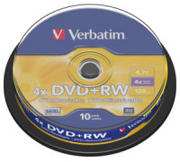 DVD+RW Verbatim 4,7GB 4x