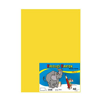 Školský kartón A2 180g žltý/10 listov