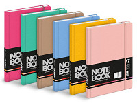 Blok A7 100listov linajkový s gumov mix pastelových farieb