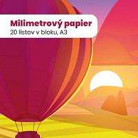 Milimetrový papier blok A3/20 list.