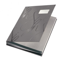 Kniha podpisová -18 listová Leitz designová sivá