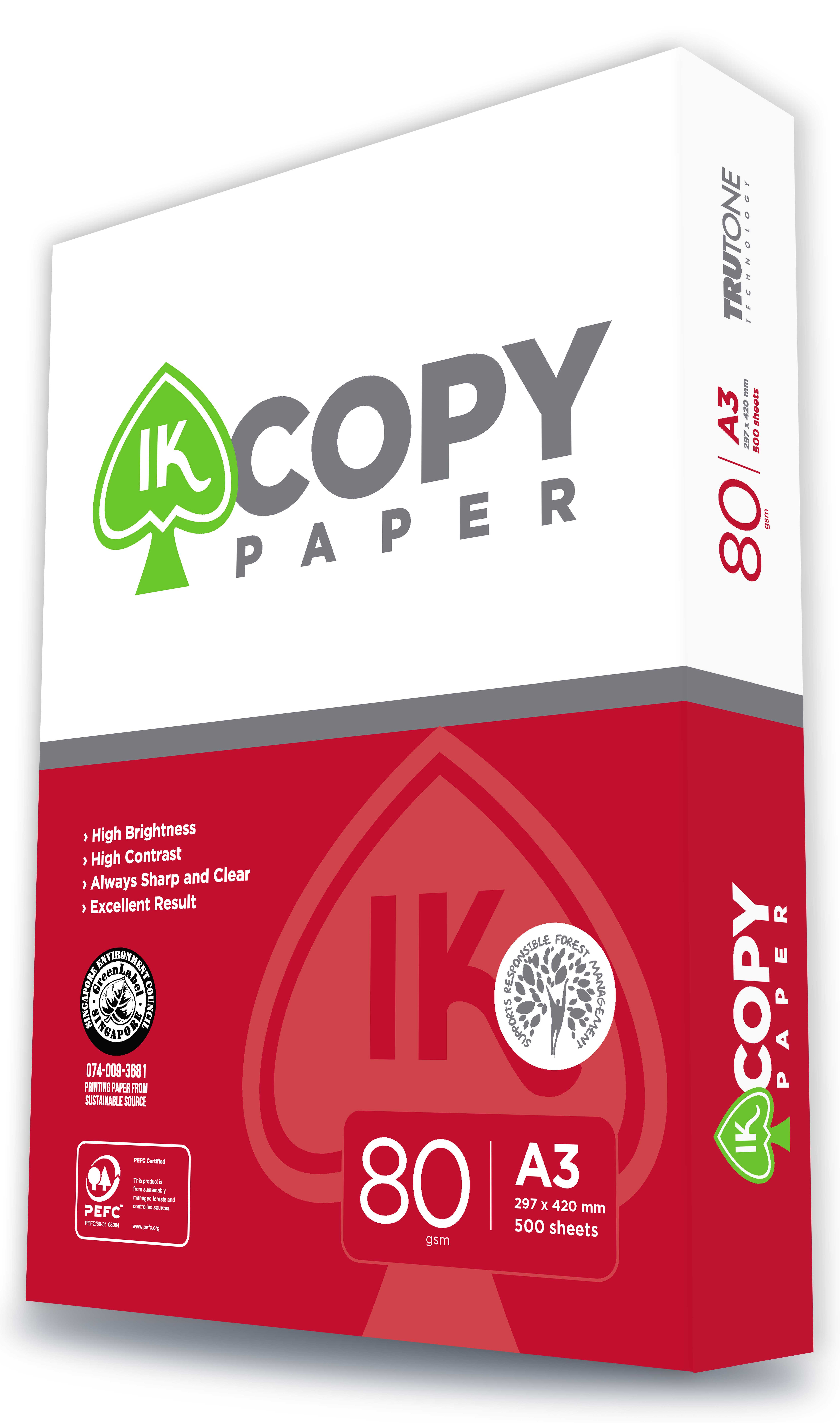 Kopírovací papier A3 80g IK COPY