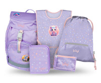 BAAGL SADA 5 Airy Miláčikovia: batoh, peračník, vrecko, zástera, peňaženka 