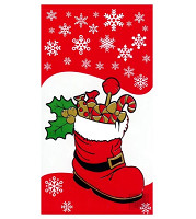 Sáčok Mikuláš PP 35x15 cm - darčeky