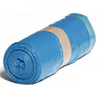 Vrece zaťahovacie LDPE 70x110 cm 25ks/rol/120l, 40mic,modré