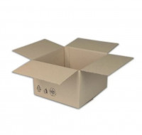 Krabica kartónová 3VL 300x200x180 mm hnedá s klopou, rec
