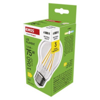 LED žiarovka Filament A60 / E27 / 7,8 W (75 W) / 1060 lm / Neutrálna biela