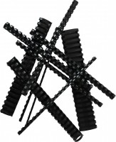 Hrebeň drôtený 14,3mm 34 krúžkov čierny