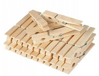 Štipce na prádlo drevené 20 ks