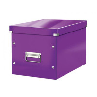 Archivačná krabica A4 Click & Store, metalická purpúrová