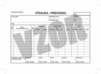 Výdajka - prevodka, A5, samoprepis s DPH  (SUBAKO 67)