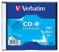 CD-R Verbatim Printable 52x  700MB/80min. slim