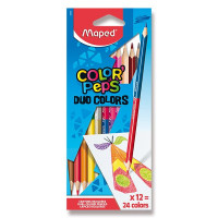 Pastelky obojstranné Maped Color´Peps Duo  24 farieb