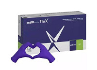 Rukavice nitrilové easyCARE FLEX kobaltová L/100ks