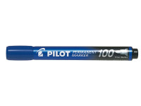 Popisovač PILOT 100, permanent, gul. hrot, modrý