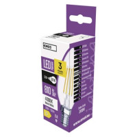 LED žiarovka Filament sviečka / E14 / 6 W (60 W) / 810 lm / neutrálna biela