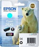 kazeta EPSON XP-600/700 T2632 26XL Claria Cyan