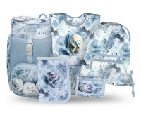 BAAGL SADA 5 Airy Polar: batoh, peračník, vrecko, zástera, peňaženka GRS