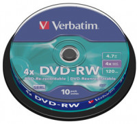 DVD-RW Verbatim 4,7GB 4x (bez obalu)
