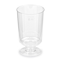 Pohár 100 ml kryštál na stopke/15 ks